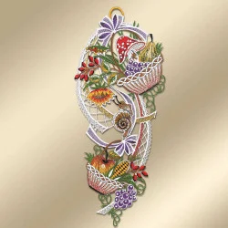 Spitzenbild Herbstkörbchen Musterbild Erntedankfest