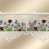 Feenhaus-Spitzengardine Blumenwiese bunt 17 cm hoch aus Echter Plauener Spitze