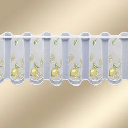 Kurzgardine Zitrone Küchen-Motiv Musterbild