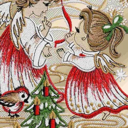 Fensterdeko Engel Detailansicht