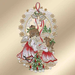 Fensterhänger Weihnachtsengel Musterbild