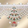 Scheibengardine Weihnachtsbaum Detailansicht