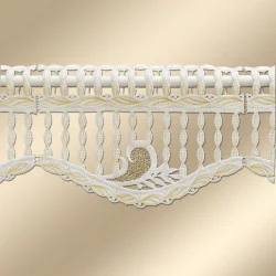 Spitzenkante Rajana mit Lurex-Stickerei Detailansicht