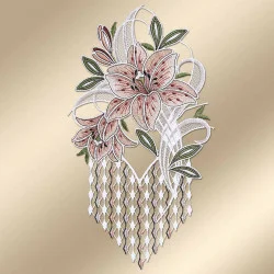 Fensterdeko Leila mit Lilie in altrosa Musterbild