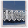 Modernes Panneaux Adina beige gestickt am Winterfenster