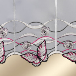 Panneaux Schmetterling in pink Detailbild Stickerei