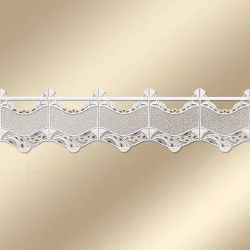 Stangendeko Julica in weiß-beige Musterbild