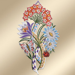 Spitzenbild Blumengruß Musterbild