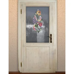 Fensterbild Frühlingsfreude als Anhänger für Türen