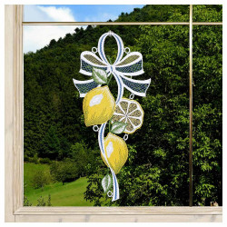 Fensterdekoration Zitrone Beispielbild