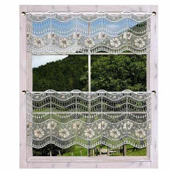 Scheibenhänger Hibiskus in 2 Höhen dekoriert am Fenster