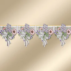 Gestickter Mini-Scheibenhänger Sommertraum in lila Stangendeko