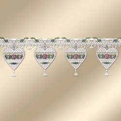 Landhaus-Stangendeko Annemarie Plauener Stickerei Musterbild