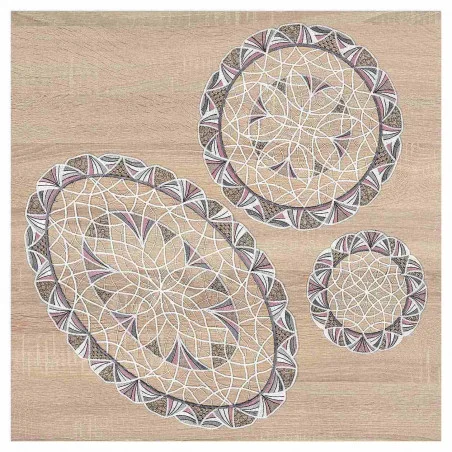 Tischdeko Set Joline in taupe-rosé alle Größen