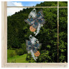 2er Set Fensterbilder Schmetterlinge in blau am Fenster