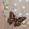 Tischdecken Fiona Detailansicht Schmetterling Plauener Stickerei