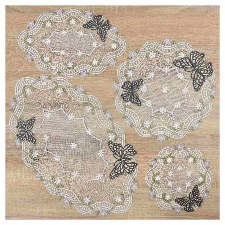 Tischdeko Set Fiona in taupe-orange alle Größen