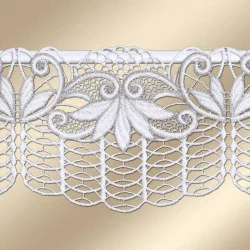 Spitzenkante Alica mit Plauener Stickerei Detailansicht