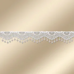 Stickerei-Gardine Alessia Blumenmuster Musteransicht