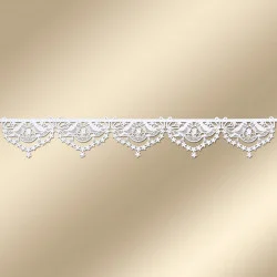 Stickerei-Kurzgardine Vogelhochzeit Musteransicht