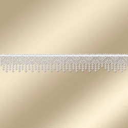 Stickerei-Gardine Edita modern Musterbild golden