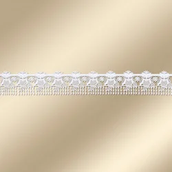 Stickerei-Gardine kleine Eulen Herbst Musterbild golden