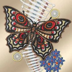 Fensterbild Schmetterlinge Detailansicht