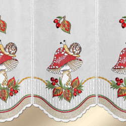 Panneaux Herbstzeit mit Fliegenpilz Detailbild Stickerei