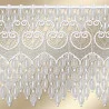 Spitzengardine Dara mit weißer Stickerei Detailbild