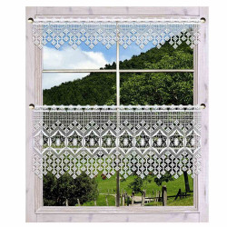 Gardinen-Kollektion Jara Beispielbild am Fenster dekoriert