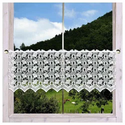 Scheibenhänger Galina mit moderner Blumenstickerei Beispielbild