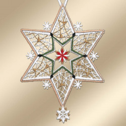 Weihnachts-Anhänger Sternenglanz Detailansicht