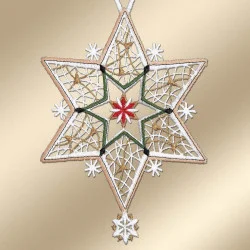 Weihnachts-Anhänger Sternenglanz Detailansicht