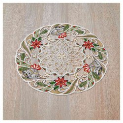 Blumen-Tischdecke Glockenspiel rund 30 cm Durchmesser