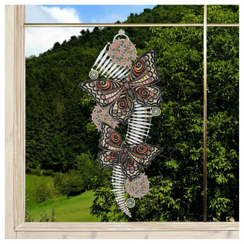 Fensterbild Schmetterlinge Dekobeispiel