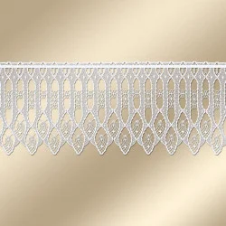 Stickerei-Kurzgardine Ema mit Ornamenten Musteransicht