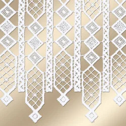 Spitzengardine Mileya aus Plauener Stickerei Detailansicht