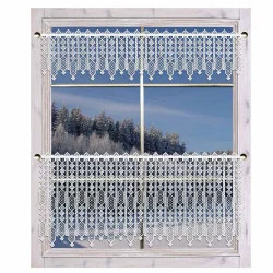 Moderne Fensterdeko Mileya in 2 Höhen Beispielbild