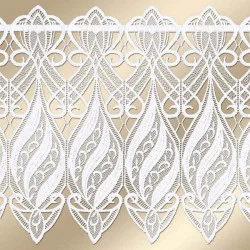 Spitzengardine Loreta aus Plauener Stickerei Detailansicht