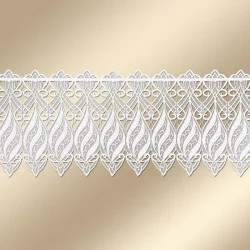 Stickerei-Scheibengardine Loreta Musteransicht Ornamente