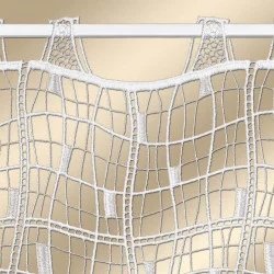 Geschwungenes Panneaux Milanka mit gesticktem Stangendurchzug