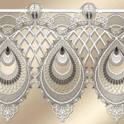 Spitzengardine Hilda aus Plauener Stickerei Detailansicht