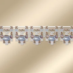 Gestickter Mini-Scheibenhänger Kaffeepause Stangendeko