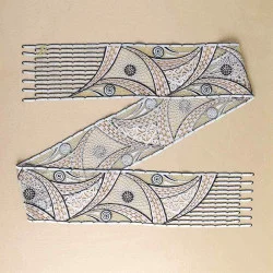 Halstuch Kiona in weiß-beige Musterbild