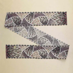 Halstuch Kiona in taupe-rosé Musterbild