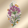 Fensterdeko Allium lila Musterbild