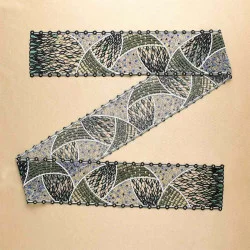 Halstuch Kiona in grün-blau Musterbild