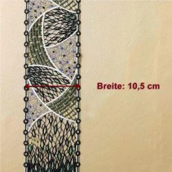 Spitzenschal Ribana in Jade Breite dargestellt