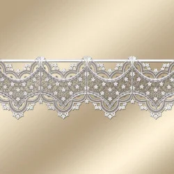 Gestickter Mini-Scheibenhänger Blumenteppich Stangendeko