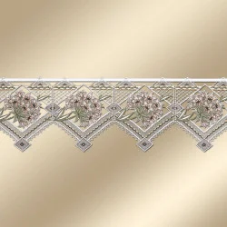 Gestickter Mini-Scheibenhänger Aurora Stangendeko